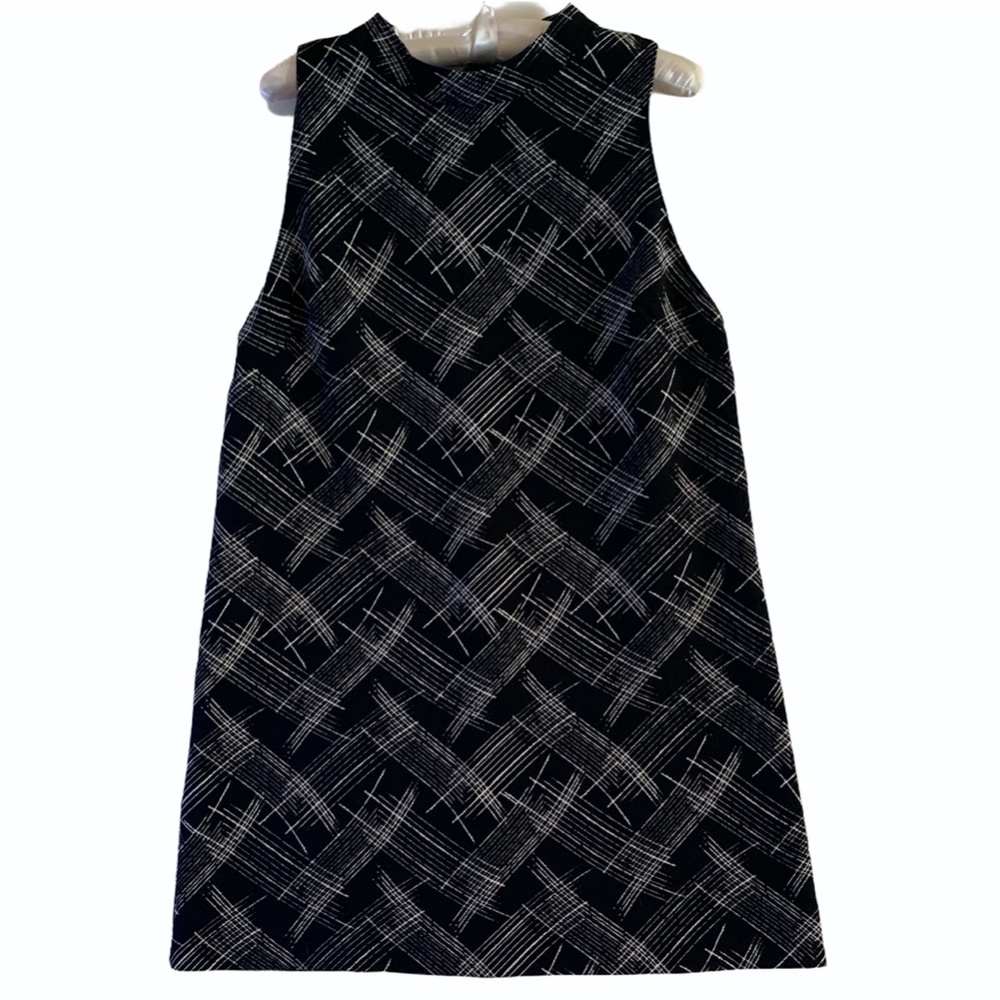 Astr Mod Mini Shift Dress Black L